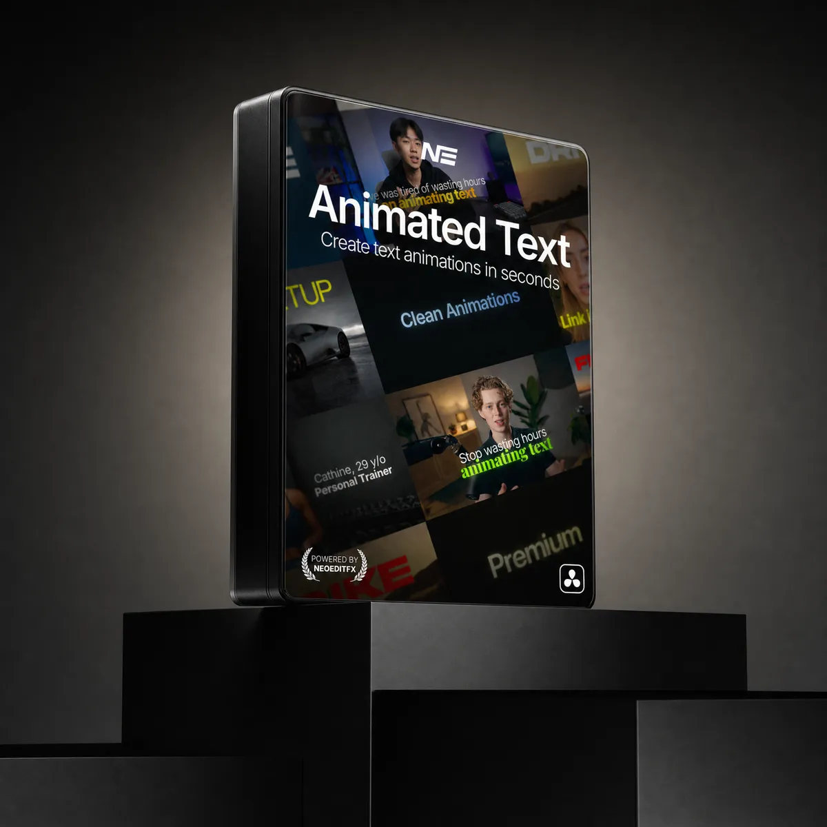 Animated Text Pack plugin pack preview for DaVinci Resolve
